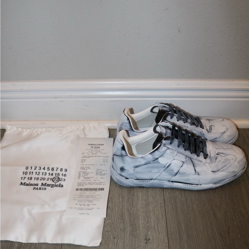 Maison Martin Margiela Blue and White Sneakers